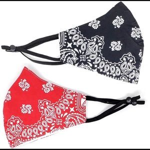 Bandana layered face masks